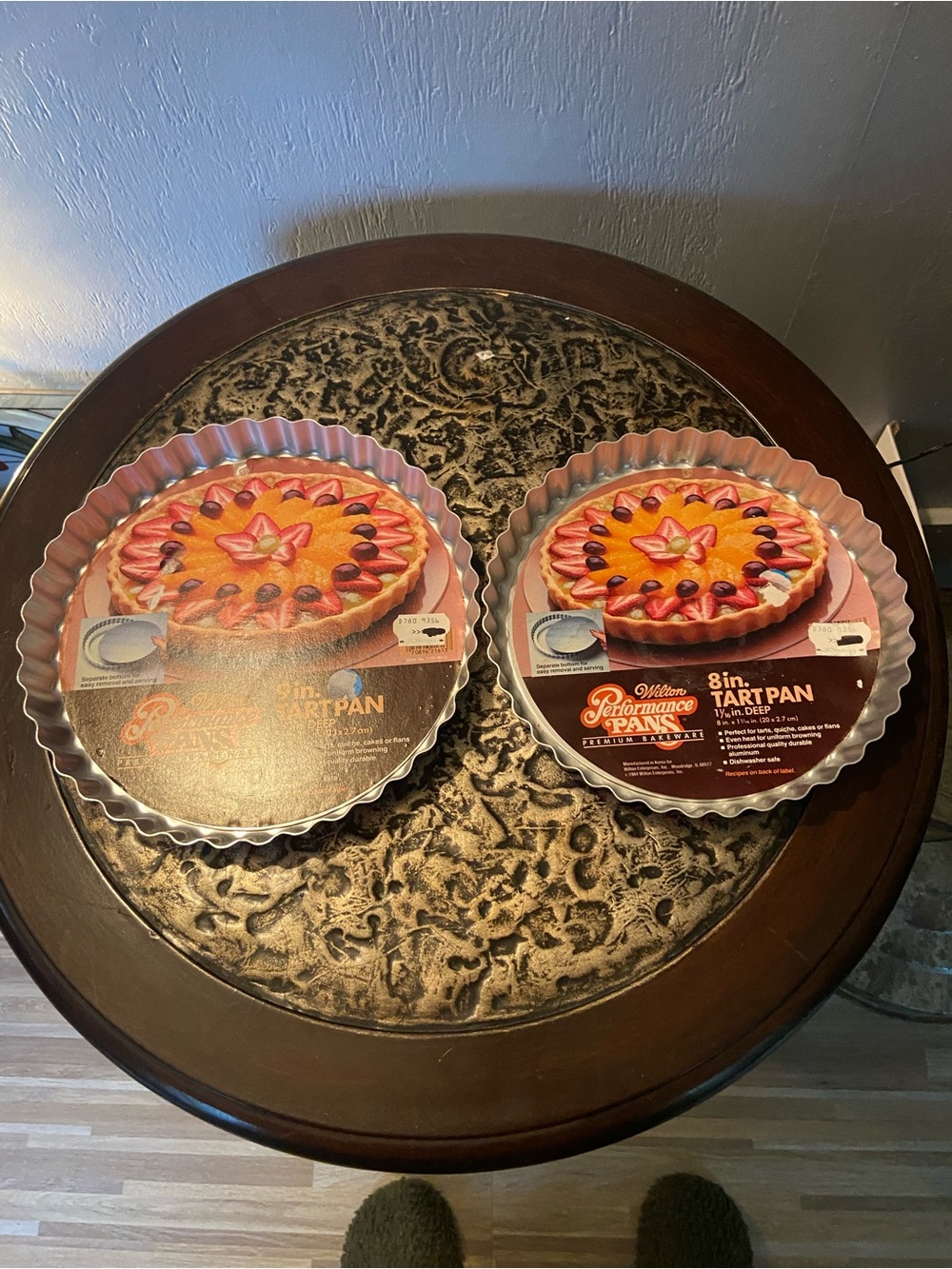 Wilton Silver Fluted Tart Pan Set - 8in and 9”(Pair)
